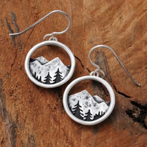 The Mountains Are Calling Earrings - Picture 4 of 5